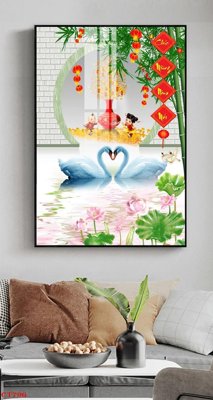 File in trần File tranh cây tiền tài lộc CT796 (file gốc) phong thủy