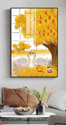 File gốc File tranh cây tiền tài lộc CT799 (bản quyền) cho in ấn