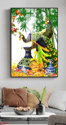 File tranh gốc PSD File tranh cây tiền tài lộc CT801 còn nguyên layer