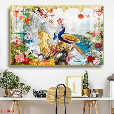 File gốc File tranh cây tiền tài lộc CT803 (PNG) trong suốt (transparent)