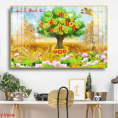 Tải file File tranh cây tiền tài lộc CT838 (ảnh gốc) file AI/EPS