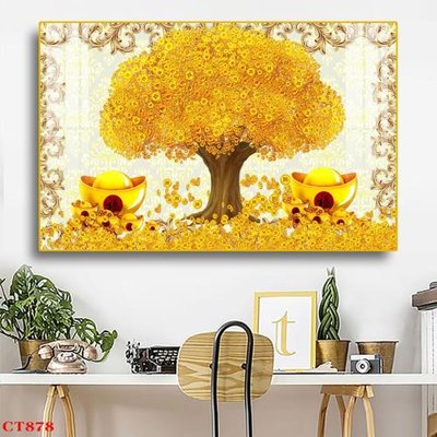 Tải file File tranh cây tiền tài lộc CT878 (ảnh gốc) file AI/EPS