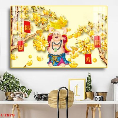 File ảnh File tranh cây tiền tài lộc CT879 (gốc) trang trí khách sạn