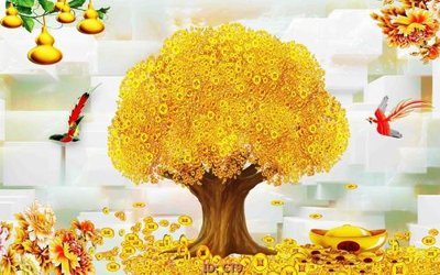 File PSD File tranh tài lộc CT9 (bản gốc) độ phân giải cao