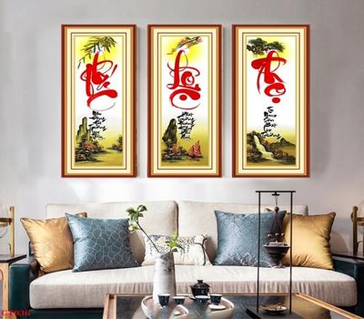 File PSD File tranh cây tiền tài lộc CT936 (gốc) cho designer