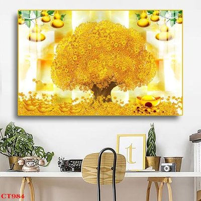 File in ấn File tranh cây tiền tài lộc CT984 (bản gốc) từ file gốc