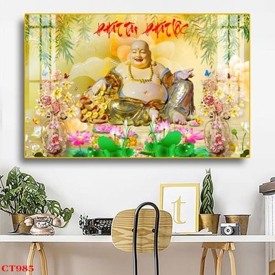 File gốc File tranh cây tiền tài lộc CT985 (PNG) chất lượng cao