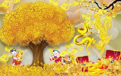 File in trần File tranh tài lộc CT99 (file gốc) chủ đề vũ trụ