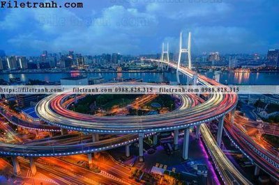 File tranh Canh dem thanh pho 103 (gốc) chủ đề trẻ em