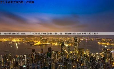 File tranh PSD Canh dem thanh pho 111 chất lượng cao