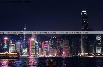 File gốc Canh dem thanh pho 131 (ảnh chi tiết) để in lụa