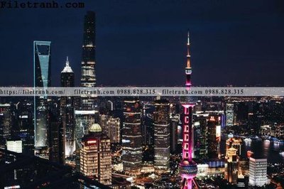 File tranh Canh dem thanh pho 151 (gốc) chủ đề trẻ em