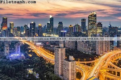 File in ấn Canh dem thanh pho 159 (bản gốc) chất lượng cao