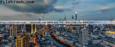 File in trần Canh dem thanh pho 160 (bản gốc 3D) sống động