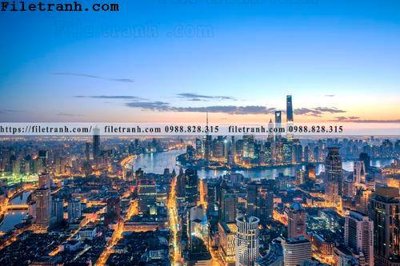 Chi tiết file tranh tráng gương Canh dem thanh pho 179 (ảnh gốc)