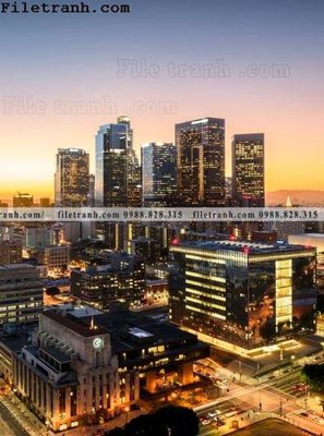 File gốc Canh dem thanh pho 229 (in tráng gương) nghệ thuật