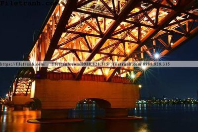 Tải file Canh dem thanh pho 279 (PSD) cho in tranh 3D