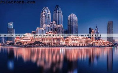 File in ấn Canh dem thanh pho 374 (bản gốc) cao cấp