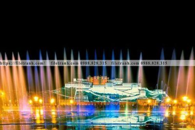 File tranh trang trí Canh dem thanh pho 381 (file gốc)