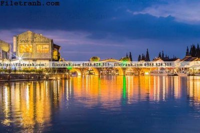 Tải file gốc Canh dem thanh pho 412 (in khổ lớn) không mờ