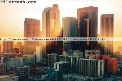 Ảnh gốc file in lụa Canh dem thanh pho 443 chi tiết