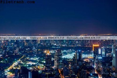 File PSD Canh dem thanh pho 492 (gốc) nhiều lớp (multi-layer)