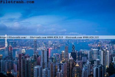 File tranh in trần 3D Canh dem thanh pho 494 (ảnh gốc)