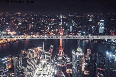 File in ấn Canh dem thanh pho 524 (bản gốc) cao cấp