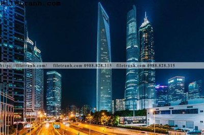 File tranh Canh dem thanh pho 527 (gốc) chủ đề trẻ em