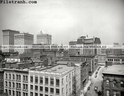 File ảnh gốc Cityscape_ 1917 (chuyên in mica)