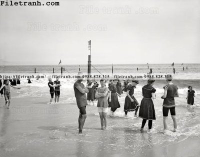 File gốc Coney Island Bathers_ 1905 (thiết kế) độc quyền