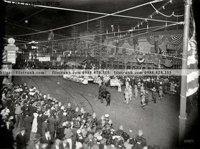 File ảnh Coney Island Mardi Gras_ 1908 (gốc) in quảng cáo ngoài trời