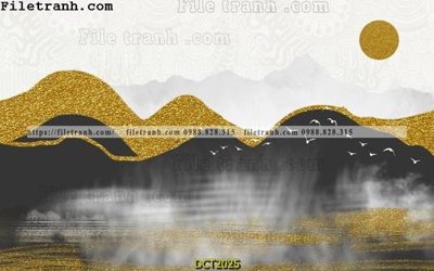 File tranh File vân đá cẩm thạch DCT2025 (bản gốc) treo tường