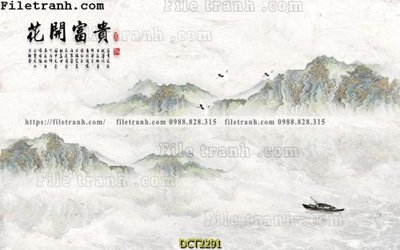 File tranh File vân đá cẩm thạch DCT2291 (bản gốc) in canvas