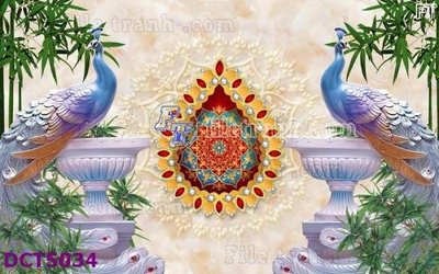 File in trần File gốc in tranh tổng hợp DCT5034 (bản gốc) phong cảnh