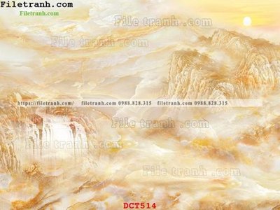 File tranh File vân đá cẩm thạch DCT514 (gốc) chủ đề thiên nhiên