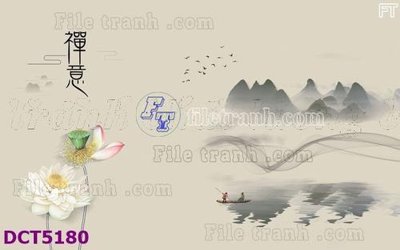 File PSD in ấn File gốc in tranh tổng hợp DCT5180 (chất lượng cao)