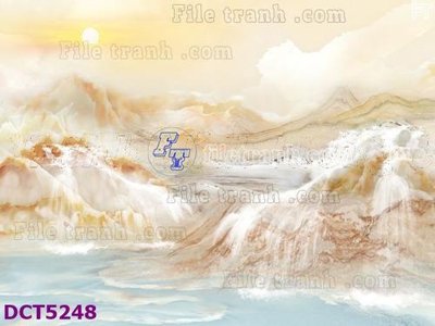 File gốc File gốc in tranh tổng hợp DCT5248 (in lụa) tranh mã đáo