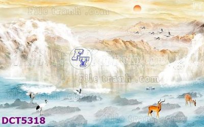 Download file gốc File gốc in tranh tổng hợp DCT5318 (in lụa) tranh 3D