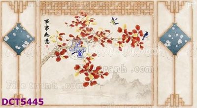 File gốc File gốc in tranh tổng hợp DCT5445 (trang trí) phòng ngủ