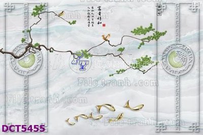 File gốc File gốc in tranh tổng hợp DCT5455 (cho in UV) siêu nét