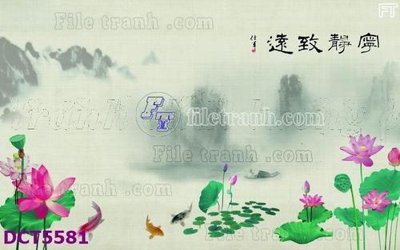 Tải file File gốc in tranh tổng hợp DCT5581 (gốc) làm tranh trang trí