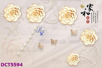 Tải file File gốc in tranh tổng hợp DCT5594 (gốc) chủ đề phong thủy