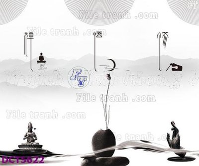 File tranh File gốc in tranh tổng hợp DCT5622 (gốc) phong cách tối giản
