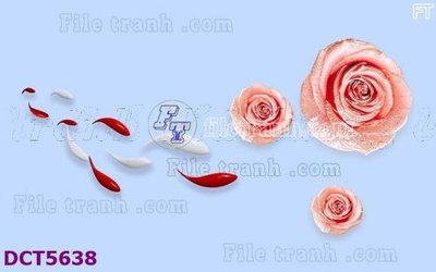 File tranh File gốc in tranh tổng hợp DCT5638 (bản gốc) treo tường