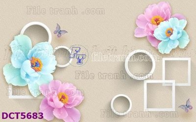 File gốc File gốc in tranh tổng hợp DCT5683 (cho in UV) siêu nét