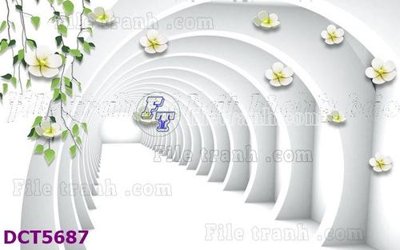 File tranh File gốc in tranh tổng hợp DCT5687 (ảnh gốc) in trần xuyên sáng