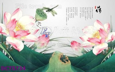 File in mica File gốc in tranh tổng hợp DCT5734 (bản gốc) làm vách ngăn