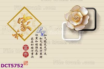 File tranh gốc File gốc in tranh tổng hợp DCT5752 (sắc nét từng chi tiết)