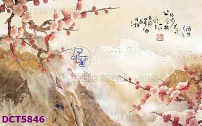 File gốc File gốc in tranh tổng hợp DCT5846 (in lụa) chi tiết cao